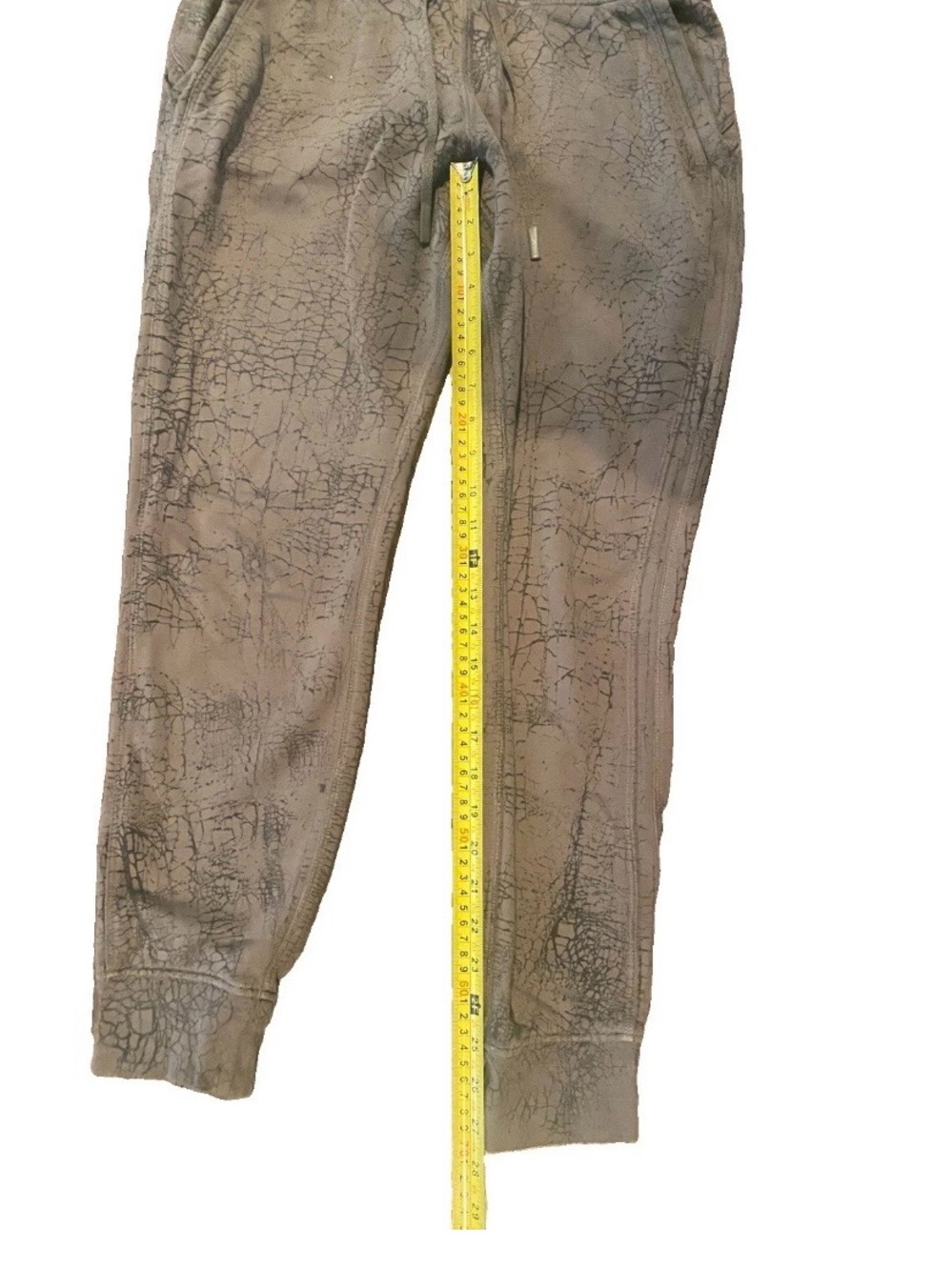 Lululemon Warm Down Jogger Thread Dye Rover Black Size 8 7/8 Pants LW5DMX - Picture 7 of 10